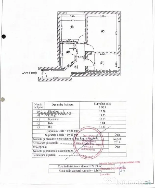 2 Camere Demisol inalt si luminos | 60 mp | Păcii - Loc de Parcare - Chiajna (Bucuresti-Ilfov)