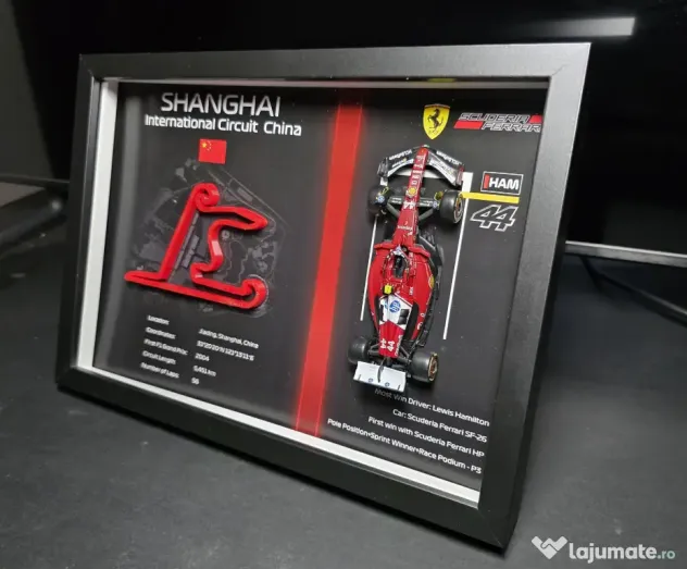 Tablou Formula 1 Personalizat – Circuit + Monopost 3D
