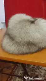 Căciulă blană naturală (Vulpe Argintie / Polară)