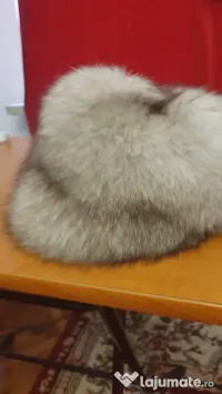 Căciulă blană naturală (Vulpe Argintie / Polară)