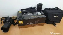 Camera DSLR Nikon D5200 obiectiv exceptional, 2 baterii, filtre efecte CA NOUA