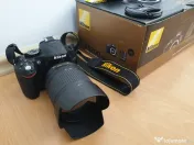 Camera DSLR Nikon D5200 obiectiv exceptional, 2 baterii, filtre efecte CA NOUA 