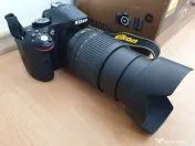 Camera DSLR Nikon D5200 obiectiv exceptional, 2 baterii, filtre efecte CA NOUA 
