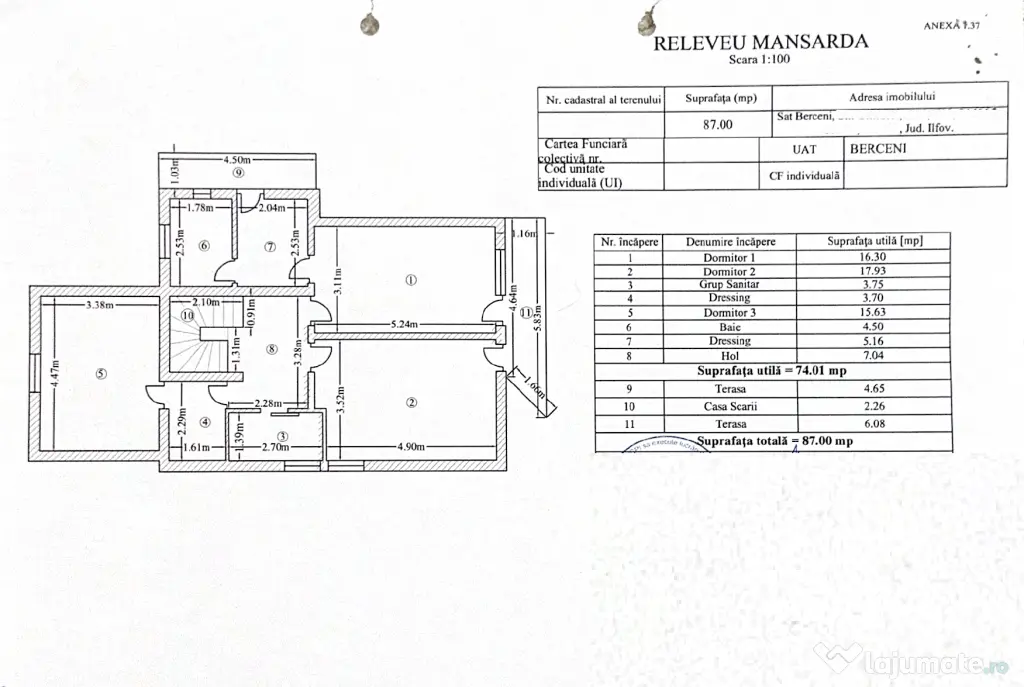 Proprietar vand vila in Comuna Berceni | 5 Camere | 500 mp Teren | Garaj