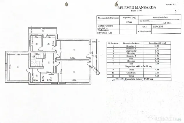 Proprietar vand vila in Comuna Berceni | 5 Camere | 500 mp Teren | Garaj