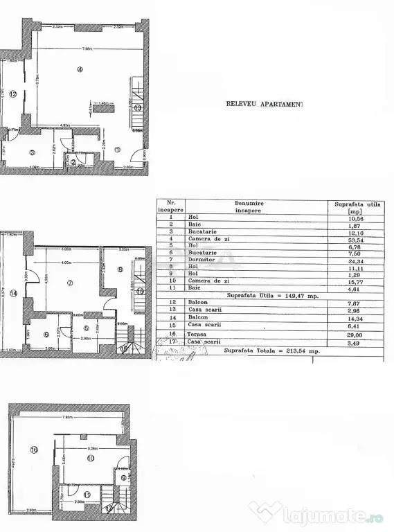 Triplex 3 camere Dristor, centrală, parcare, an 2008, 200 m - Bucuresti (Bucuresti-Ilfov)