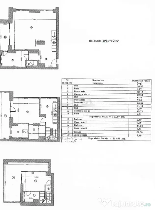 Triplex 3 camere Dristor, centrală, parcare, an 2008, 200 m - Bucuresti (Bucuresti-Ilfov)