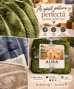 Pătură pufoasă 200x230 cm NOUĂ – Alisa Home Collection
