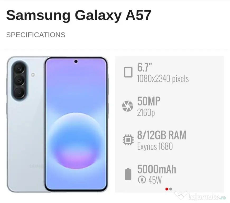 Samsung A57 Nou SIGILAT