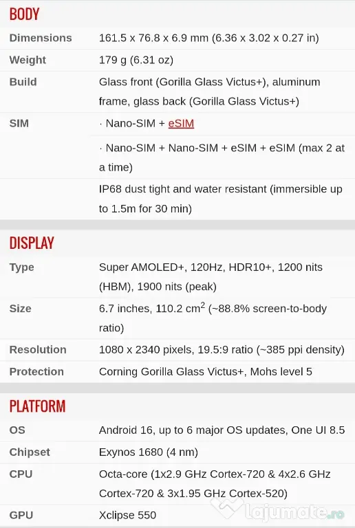 Samsung A57 Nou SIGILAT