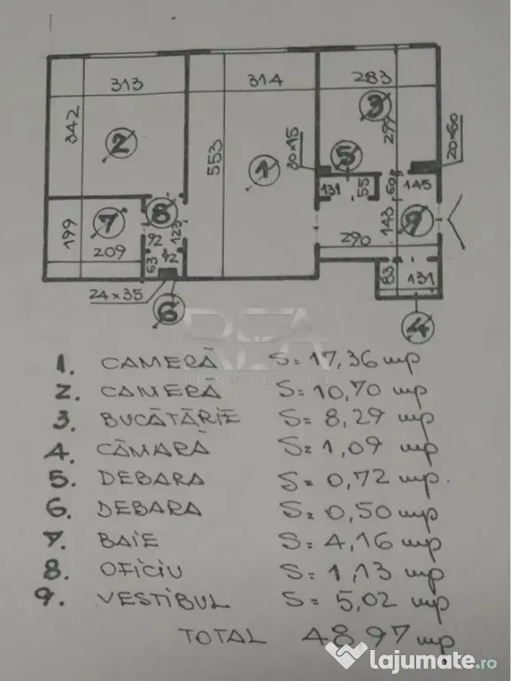 2 camere Tei decomandat, parter, an 1983, 49 mp - Bucuresti (Bucuresti-Ilfov)