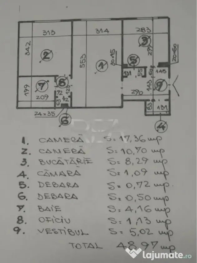 2 camere Tei decomandat, parter, an 1983, 49 mp - Bucuresti (Bucuresti-Ilfov)