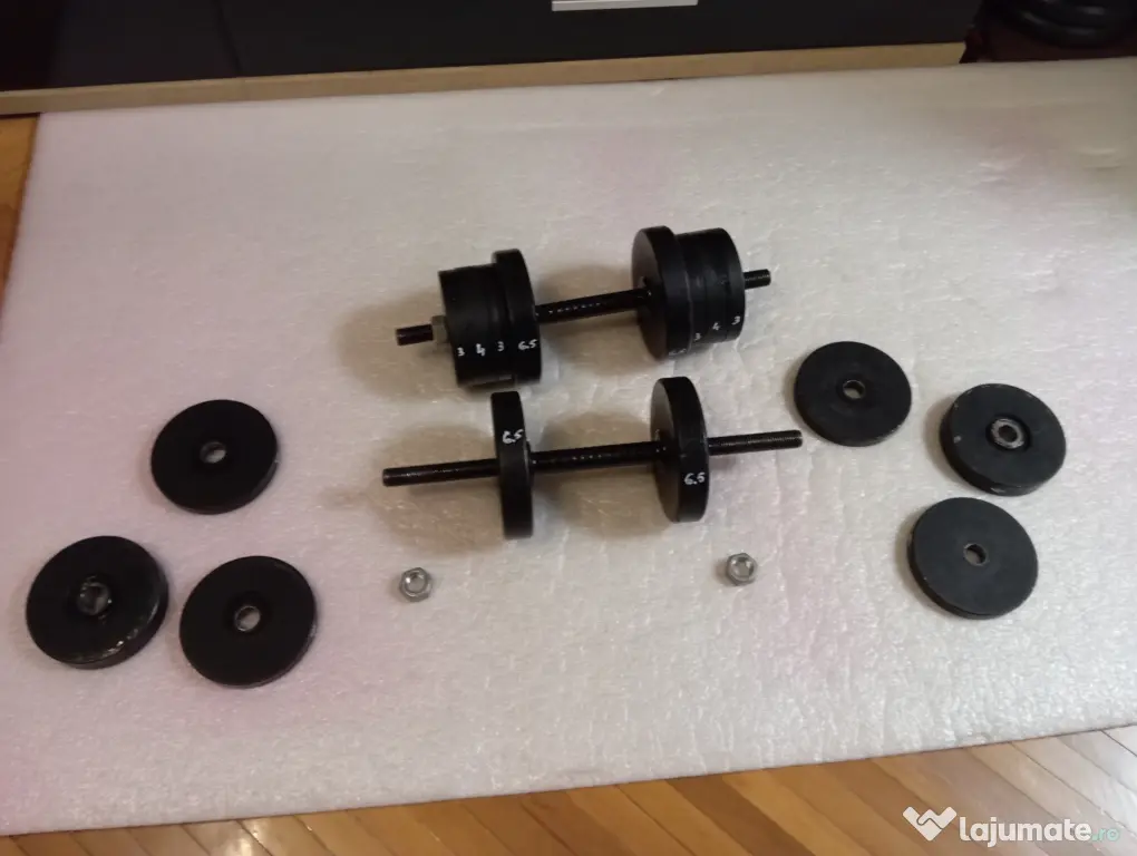 Gantere oțel masiv 70 kg/ 2x35 kg