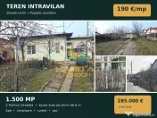 Teren intravilan 1.500 mp Strada Unirii Popești-Leord 