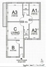 4 camere Vitan decomandat, et. 5, an 1989, metrou, 110 mp 