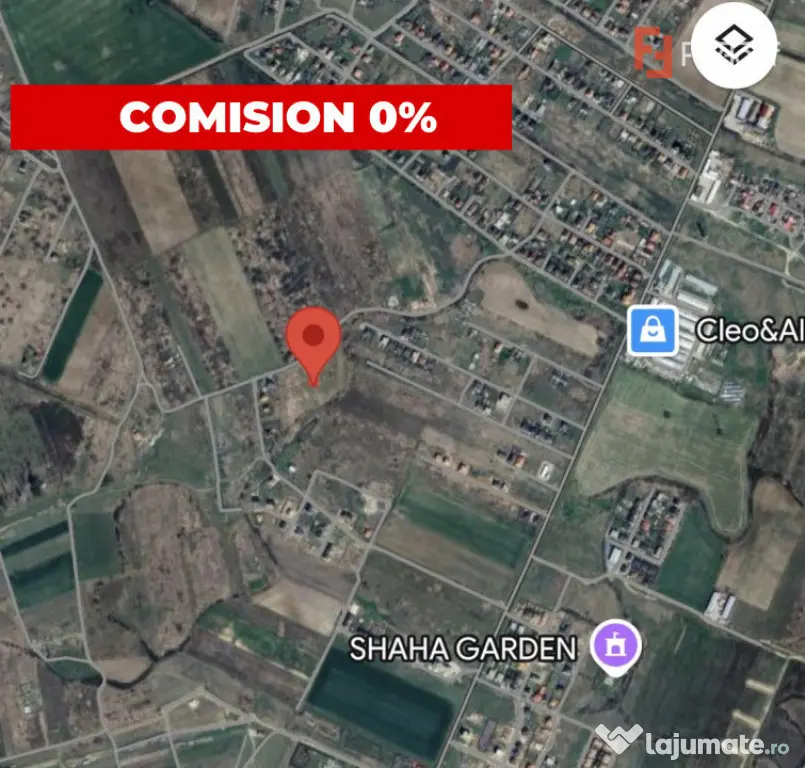 Comision 0% Teren de bloc, 670 mp cu toate utilitatile + A. - Mosnita Noua (Timis)