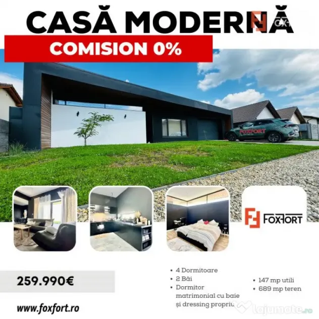 COMISION 0% Casa moderna si eleganta pe parter, in Sag - Sag (Timis)