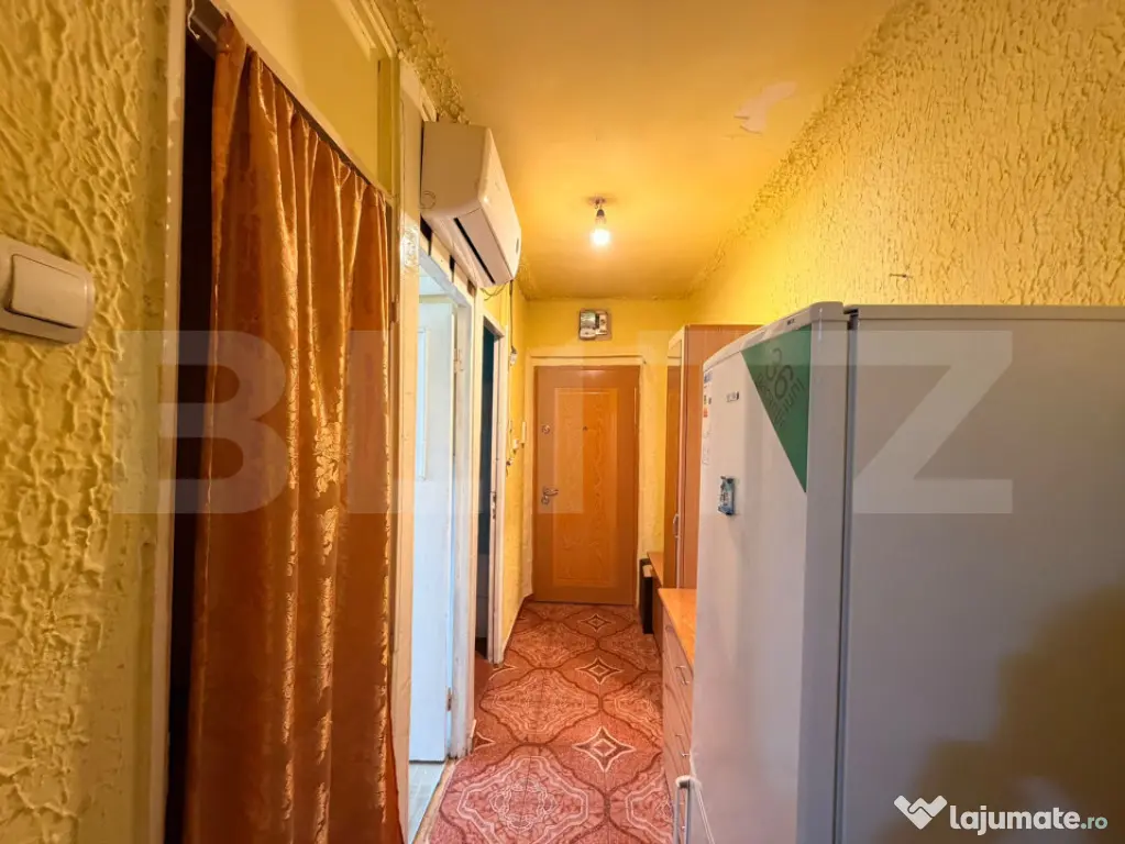 Garsonieră decomandată, 36,65 mp, Valea Roșie Zona Henri - Craiova (Dolj)