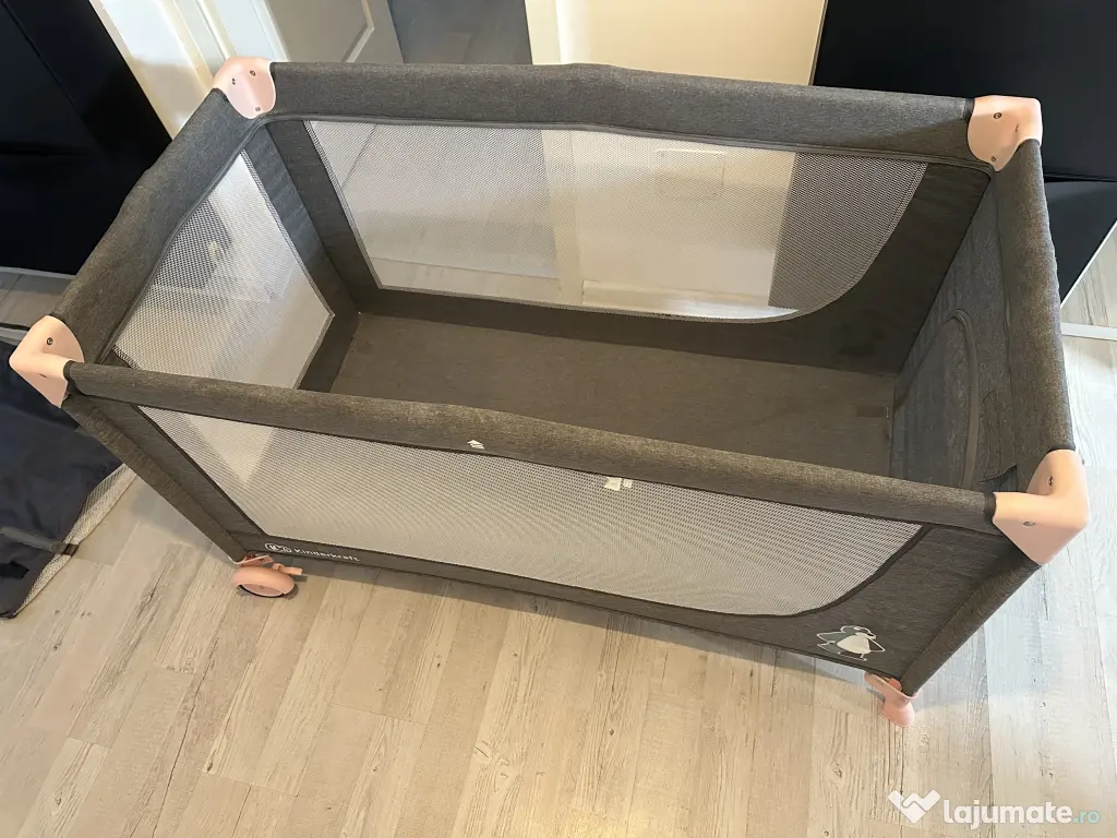 Pătuț Kinderkraft + saltea Ikea