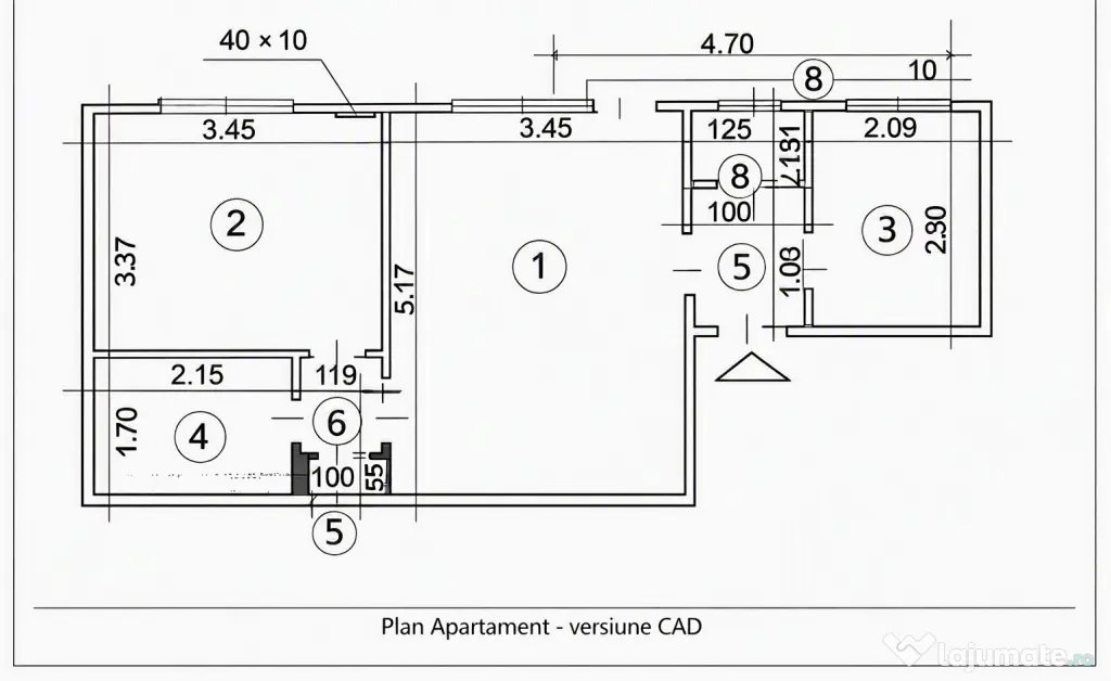 Vânzare apartament 2 camere Ion Mihalache