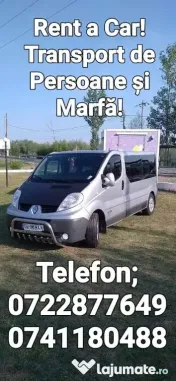 Ofer servicii de Transport Persoane, Marfă și Rent a Car