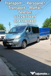 Ofer servicii de Transport Persoane, Marfă și Rent a Car