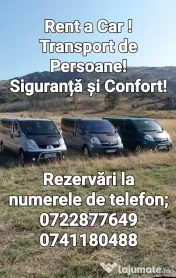 Ofer servicii de Transport Persoane, Marfă și Rent a Car