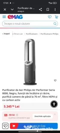 Purificator aer PHILIPS 3 in 1 seria 8000