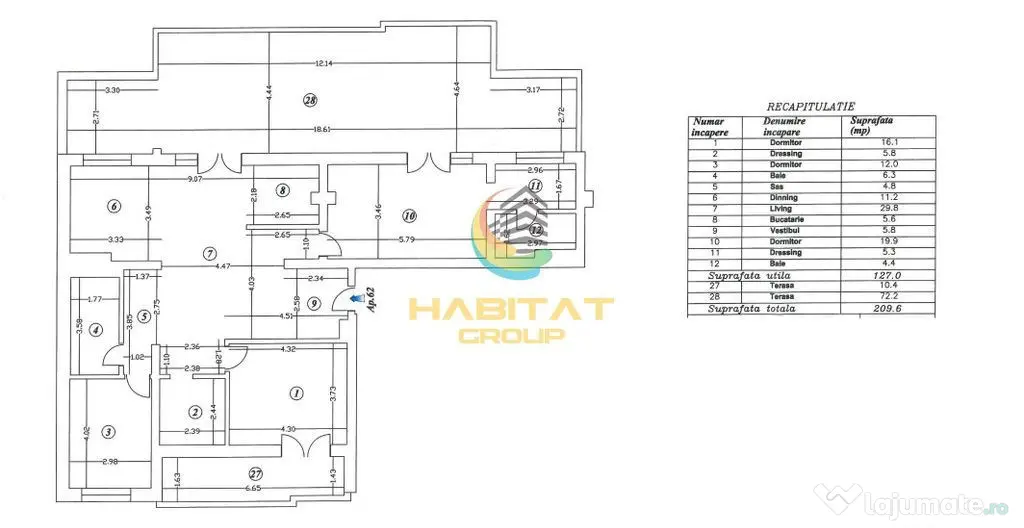 Mihai Bravu PENTHOUSE 4 camere mutare rapida 2 min metrou - Bucuresti (Bucuresti-Ilfov)