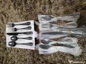 Set tacâmuri 60 piese oțel inoxidabil negru lucios pentru 12 – Negru