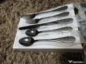 Set tacâmuri 60 piese oțel inoxidabil negru lucios pentru 12 – Negru