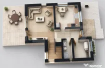 Casă individuală modernă, 115 mp utili, teren 600 mp –