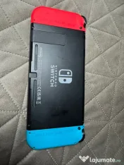 Nintendo Switch Neon Red/Blue v2 + Joc Minecraft fizic 