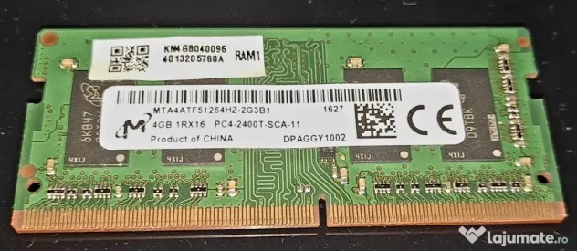 Memorie RAM laptop 4GB DDR4 2400MHz Micron SO-DIMM
