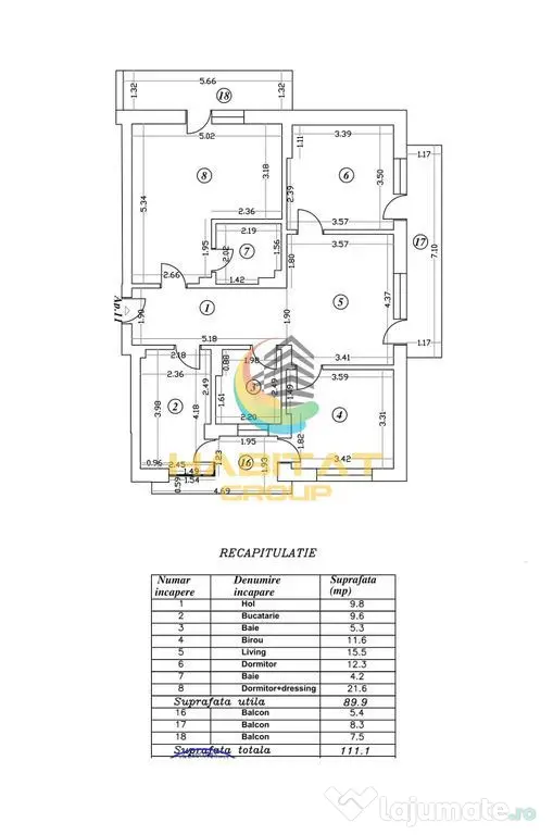 Apartament 4 Camere 111.1Mp Sector 4 Grand Arena - Bucuresti (Bucuresti-Ilfov)