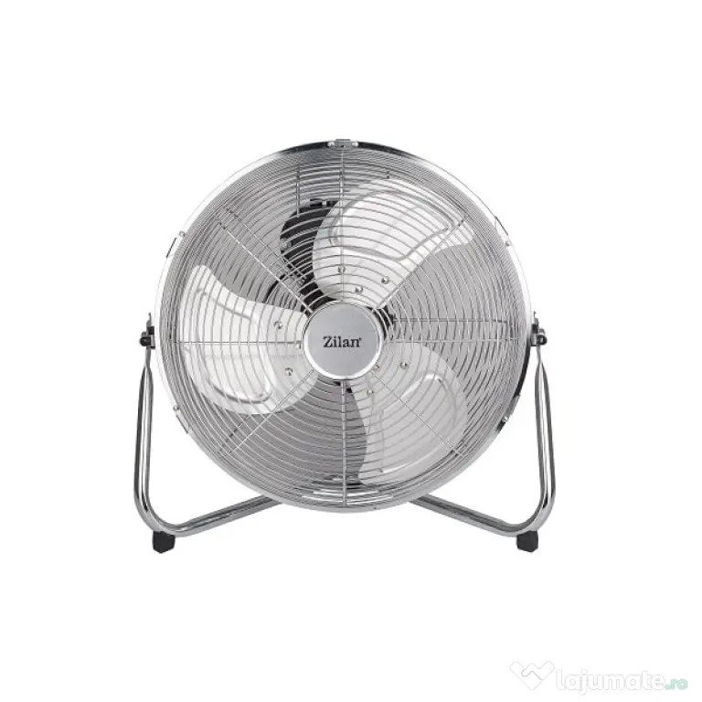 Ventilator rotund cu suport, 3 trepte de viteza, putere 50W, diametru 36cm, inox ZILAN / ZLN 2348