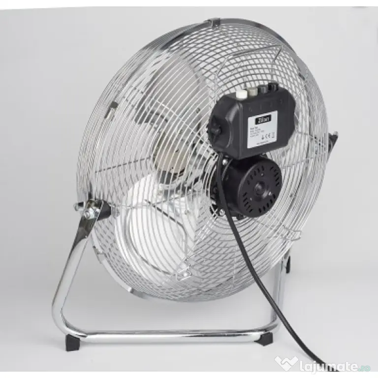 Ventilator rotund cu suport, 3 trepte de viteza, putere 50W, diametru 36cm, inox ZILAN / ZLN 2348