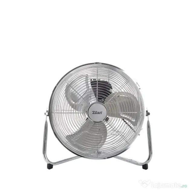 Ventilator rotund cu suport, 3 trepte de viteza, putere 50W, diametru 36cm, inox ZILAN / ZLN 2348