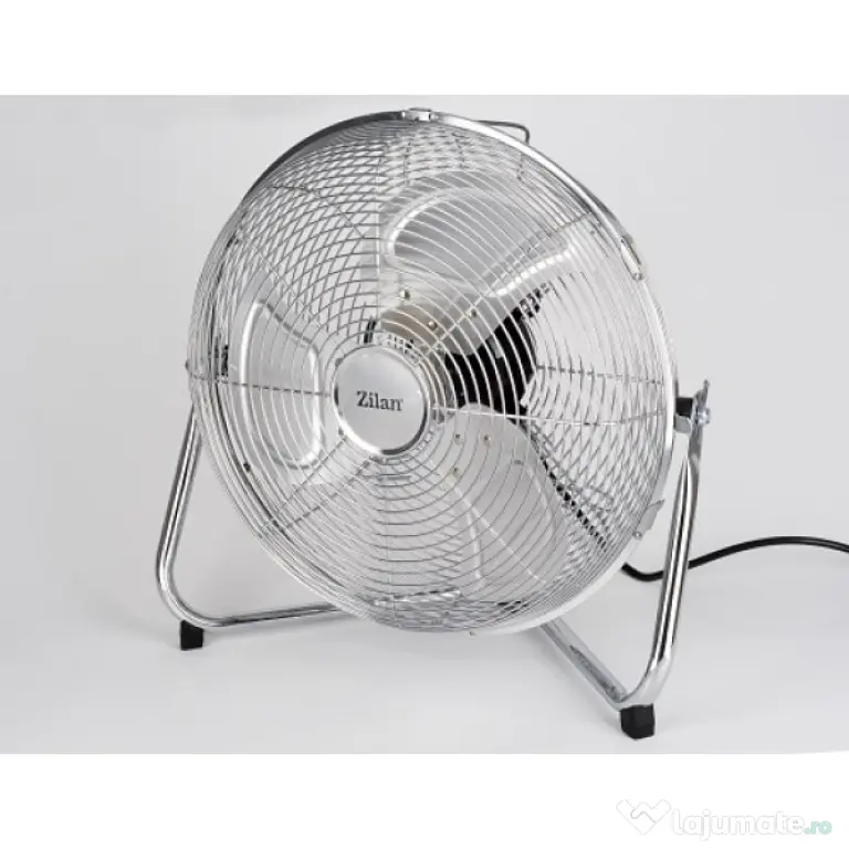Ventilator rotund cu suport, 3 trepte de viteza, putere 50W, diametru 36cm, inox ZILAN / ZLN 2348