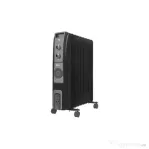 Calorifer electric cu ulei, termostat reglabil, putere 2500W, 11 elementi, negru / ZLN 1963