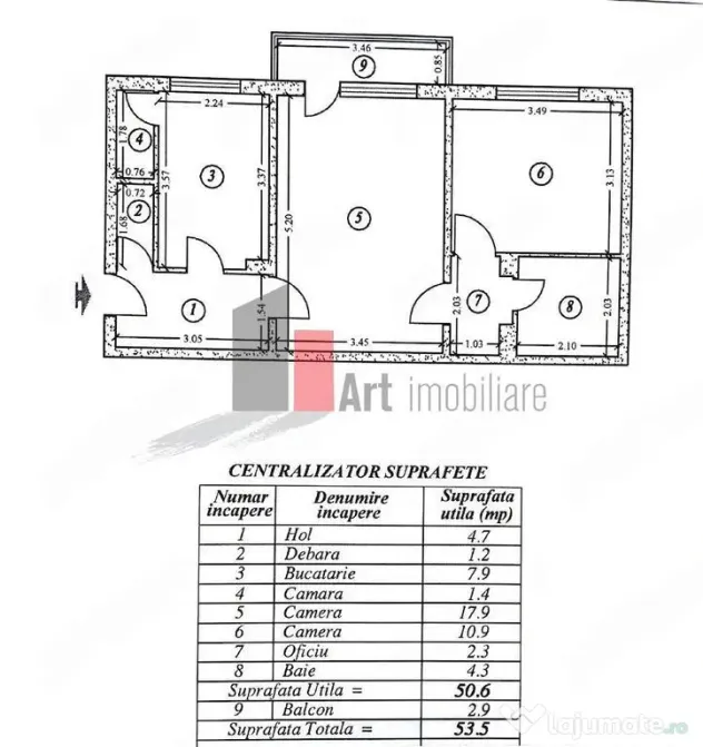 Vânzare apartament 2 camere Grădiștea - Bucuresti (Bucuresti-Ilfov)