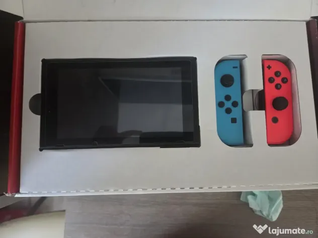 Nintendo Switch V2 Neon Husă și cutie