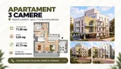 3 Camere | 2 Bai | Bloc boutique | Popesti Leordeni