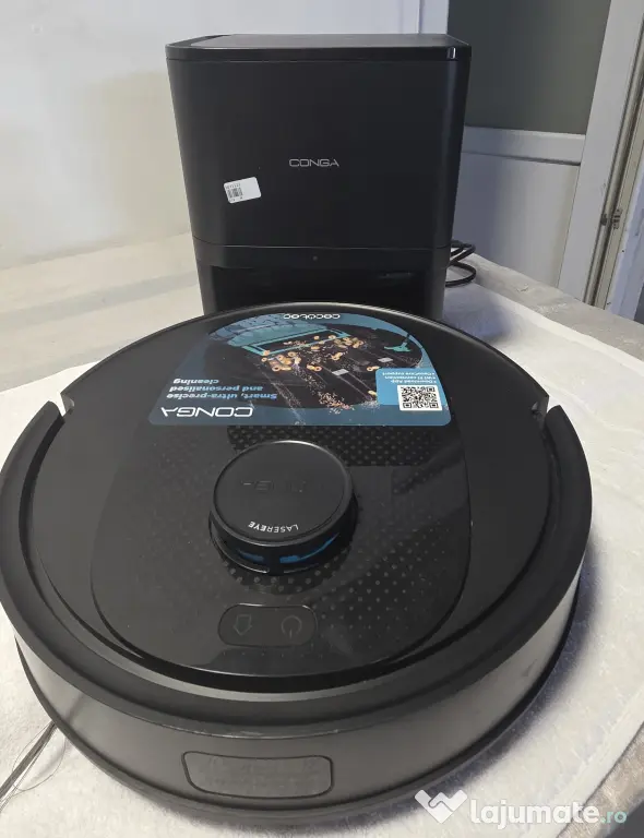 Aspirator robot Cecotec Conga M10 AquaPro, 3000 Pa, cu mop
