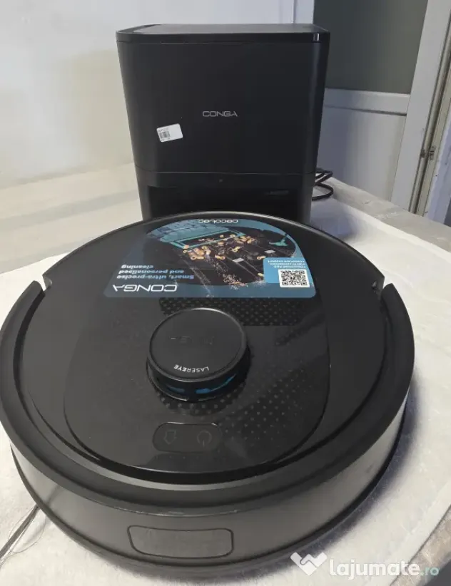 Aspirator robot Cecotec Conga M10 AquaPro, 3000 Pa, cu mop