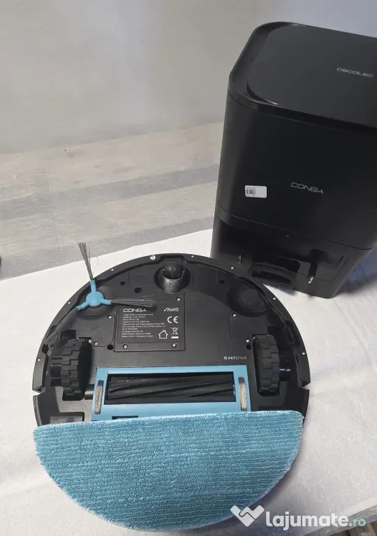 Aspirator robot Cecotec Conga M10 AquaPro, 3000 Pa, cu mop