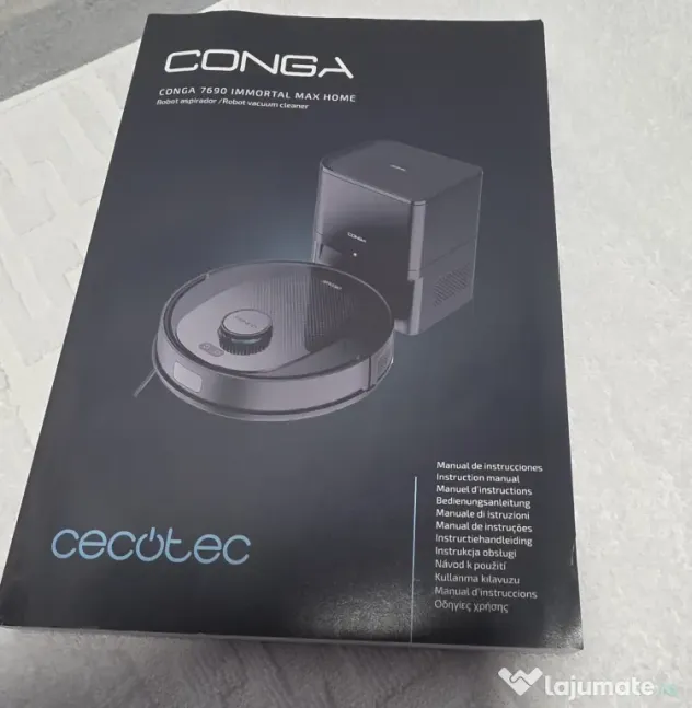 Aspirator robot Cecotec Conga M10 AquaPro, 3000 Pa, cu mop