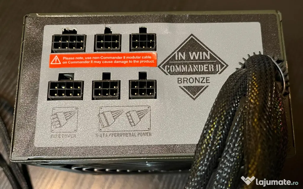 Sursă Semi-Modulară In Win Commander II 850W Bronze – Pachet Cabluri Inclus
