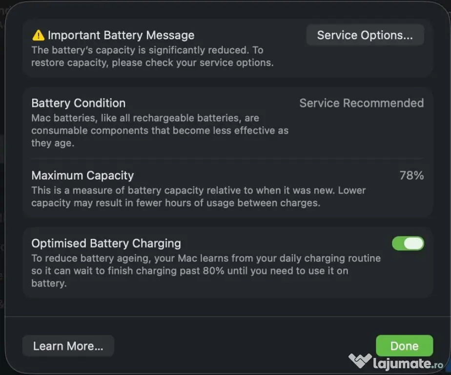 MacBook Air M1 256 GB 8GB RAM Original Sibiu (Utilizat)