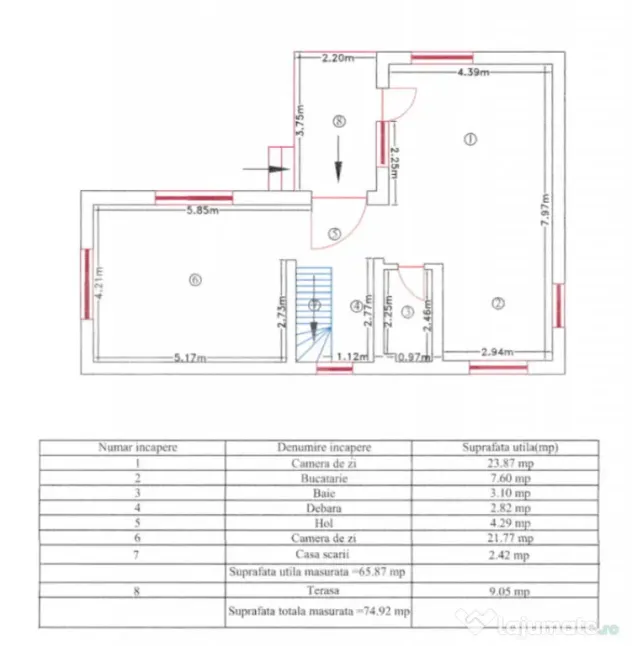 Casă individuală 130 mp, teren 287 mp, la cheie inceput de - Floresti (Cluj)
